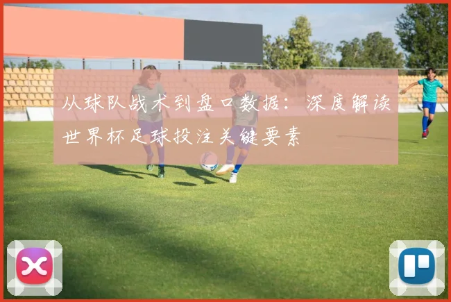从球队战术到盘口数据：深度解读世界杯足球投注关键要素
